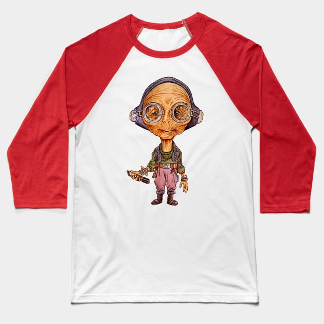 Wise Maz Baseball T-Shirt by tabslabred